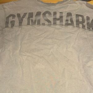 Gymshark Men’s Light Gray Short-Sleeve Logo Tee